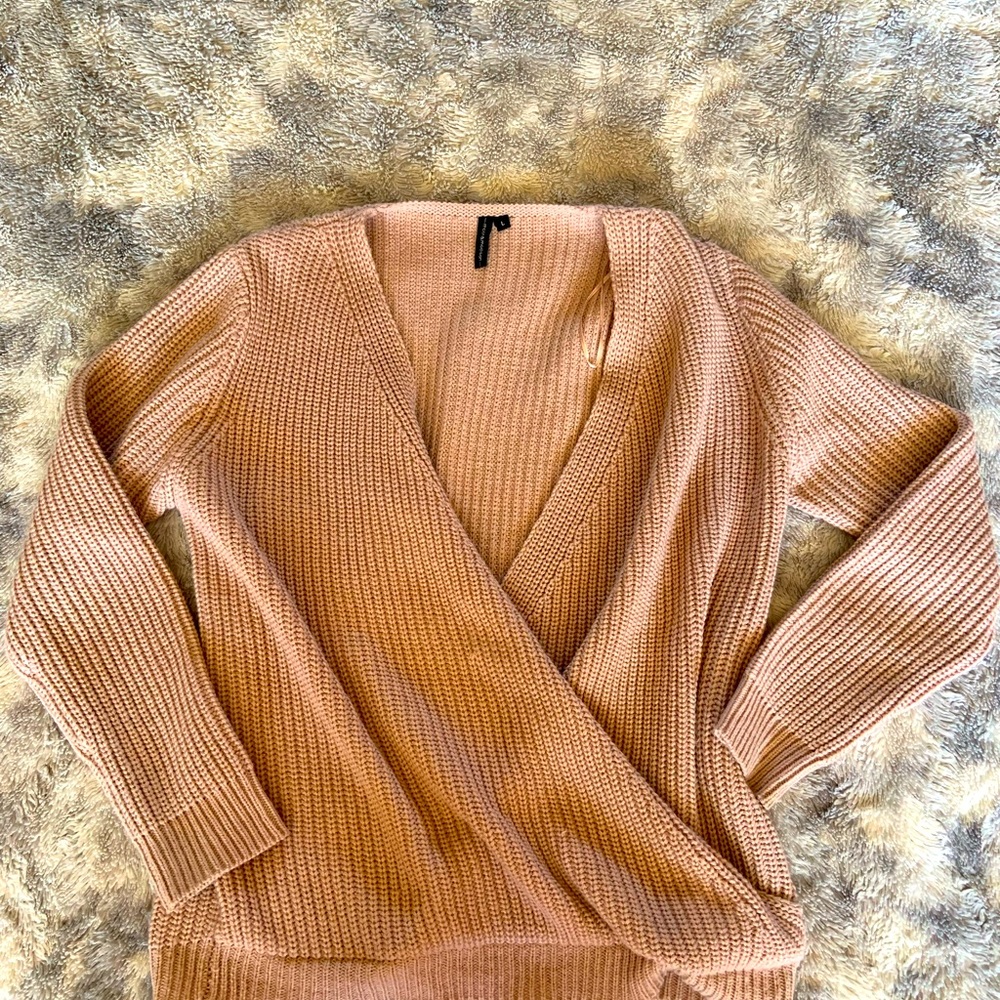 Light Pink Wrap Sweater 💕